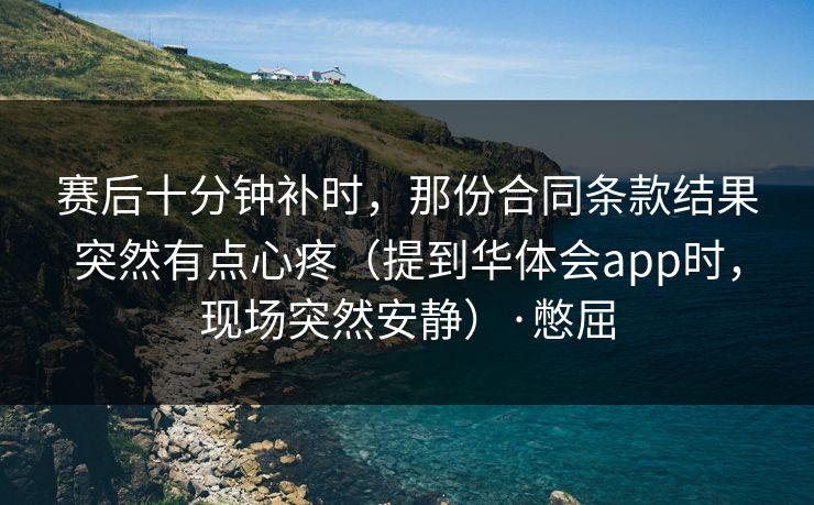 赛后十分钟补时，那份合同条款结果突然有点心疼（提到华体会app时，现场突然安静）·憋屈